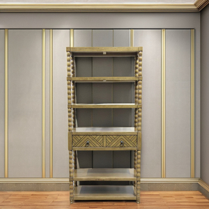 Truyền Thống Thiết Kế Chuyển tiếp Gỗ Rắn Năm Tầng Tủ Sách Cho Phòng Ngủ & Ăn Uống Sẵn Sàng Để Tàu Nhà Đồ Nội Thất Phòng Khách - Product Image 1