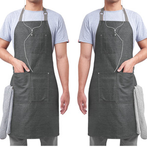 Back leather Heavy Duty high quality Adjustable Working <b>Apron</b> <b>Kitchen</b> Use Daily Wear Green ColorCleaning Cross - Product Image 3