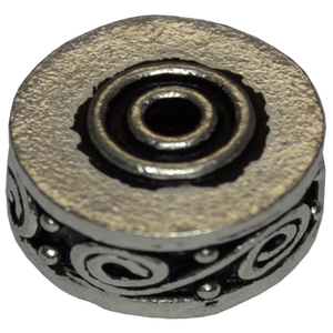 Sterling Silver Drum Shaped Bead Sterling Silver Ethnic Beads Manufacturer Silver Beads and Findings for Jewellery Making - Product Image 1