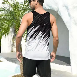 Camiseta sin mangas para hombre, camiseta de entrenamiento, personalizada, de algodón, para gimnasio, fitness, deportes, chaleco deportivo, sublimación, transpirable, camisetas sin mangas para hombre - Product Image 2