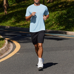 Camiseta Deportiva de Manga Corta para Hombre, de Secado Rápido, Color Sólido, Transpirable, para Entrenamiento, Gimnasio y Deportes - Product Image 2