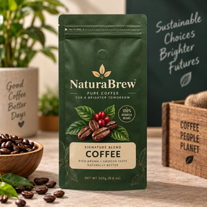 HIGHLAND COFFEE Classic Roast 250g Stand up <b>Pouch</b> Zipper Top Laminated Packaging Eco-Friendly Ethically Sourced Arabica Beans - Product Image 5