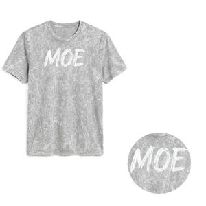 Camiseta de Hombre al por Mayor Personalizada con Lavado Ácido Vintage, de Algodón Premium, Manga Corta, Cuello Redondo, Teñido Mineral, Estilo Urbano - Product Image 3