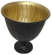 Venta caliente muerto mate Color negro forma única hierro Metal MESA CENTRO decorativo florero maceta hecha a mano - Product Image 5