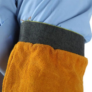 Mangas de cuero de vaca resistentes al calor y a las chispas para soldar, mangas protectoras de cuero para brazos - Product Image 5