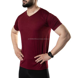 Camiseta Deportiva Ajustada de Secado Rápido de Poliéster y Algodón de Alta Calidad al por Mayor para Hombre, Camiseta Personalizada de Secado Rápido 100% Poliéster - Product Image 3