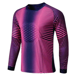 Custom Football Wear Long Sleeves Goalkeeper Uniform <b>Soccer</b> Jersey Set Goalkeeper Kit 100% Polyester Quick - Product Image 6