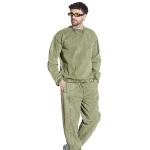 Conjunto Deportivo Unisex con Capucha Color Naranja, Resistente al Viento, 100% Algodón, Sudadera y Pantalones Casuales de Manga Larga con Cierre de Cordón, Corte Regular - Product Image 4