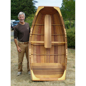 Bateau à rames de loisirs sportif en fibre de verre et bois, sur mesure, 6 pieds - Product Image 6