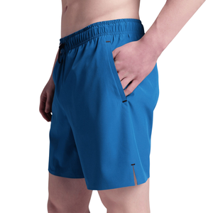 Shorts de bain respirants pour hommes, séchage rapide, pour fitness, entraînement athlétique, gym, avec cordon élastique, couleur unie, style boardshorts - Product Image 2