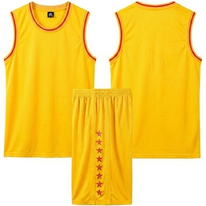 100%Polyester Custom Sleeveless Basketball Top Jersey with Shorts Set Quick Dry Digital Printing Basketball Shirts - Product Image 5