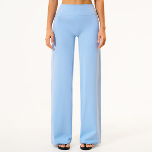 Pantalones de Yoga de Cintura Alta para Mujer, de Secado Rápido, Anchos, para Deportes de Verano y Entrenamiento - Product Image 2