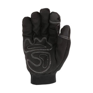 High Visibility Leather Work <b>Gloves</b> Reflective Safety <b>Driver</b> <b>Gloves</b> Cowhide Construction Industrial Road Work Non-Slip - Product Image 3