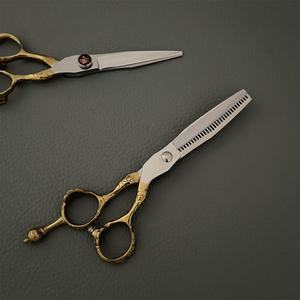 Ciseaux de coiffure professionnels à manche long en acier inoxydable 4Cr13, design classique, pour droitiers, les plus vendus - Product Image 3