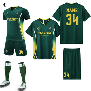 Una fábrica OEM ofrece uniformes de fútbol de poliéster sublimados personalizados con etiqueta privada para fabricantes minoristas de artículos deportivos a nivel mundial. - Product Image 1