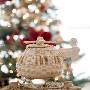 Rotin créatif tissé enfants avion jouets de haute qualité prix le moins cher jouet volant en osier tissé avion - Product Image 4