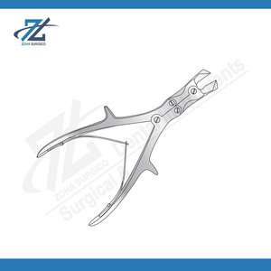 Horsley - Cortador de Huesos de Acción Compuesta, Pinzas para Cortar Huesos y Rongeur, Instrumento Quirúrgico Ortopédico de Acero Inoxidable - Product Image 4