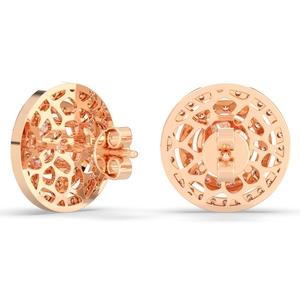 REYES Classic Design Round Cut 2.28 Carat Moissanite Screw <b>Back</b> Stud <b>Earrings</b> Luxury 925 Sterling Silver Jewelry For Women - Product Image 4