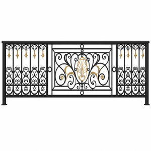 Premium custom forged <b>iron</b> balcony railing options designed to increase home value with artistic detail and top-tier security. - Product Image 3