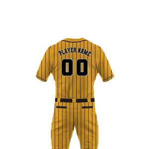 Tenues de baseball personnalisées avec nom et numéro d'équipe, en polyester respirant et à séchage rapide, fournisseur en gros - Product Image 6