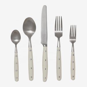 Royal <b>Gold</b> Plated Long Handle Stainless Steel Cutlery Set Silver Polished Tableware Rectangular Tapper Cutlery Set - Product Image 4