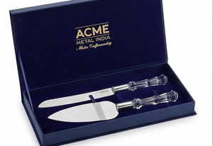 Luxury <b>Mirror</b> Polished Stainless Steel Cake Server Set <b>With</b> <b>Crystal</b> Handle Elegant Flatware For Home Kitchen And Restaurant - Product Image 4