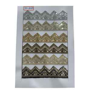 Encaje de algodón bordado de calidad premium hecho con hilos de algodón suaves y duraderos. - Product Image 3