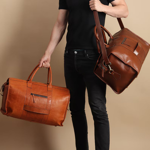 Wholesale Genuine Leather <b>Travel</b> Duffle <b>Bag</b> Duffel <b>Bag</b> Custom Duffle <b>Bags</b> for <b>Men</b> - Product Image 1