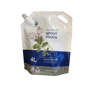 Bolsa de Embalaje de Detergente de Aluminio Laminado a Prueba de Humedad con Boquilla Reutilizable, Doypack Líquido Impreso con Grabado Personalizado para Bebidas y Jugos - Product Image 4