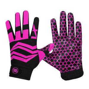 Guantes de Fútbol Americano de Última Tendencia, Listos para Entrenar, con Agarre Acolchado, para Receptor, Deporte al Aire Libre, Juveniles y Adultos, Cierre con Cordones, Logotipo Personalizado, Venta al Por Mayor - Product Image 5