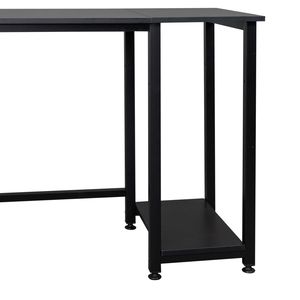 Scrivania per Computer in Truciolato Nero 140cm, Componibile con Triamina, a L Angolare, Progettata per Comfort e Funzionalità - Product Image 3