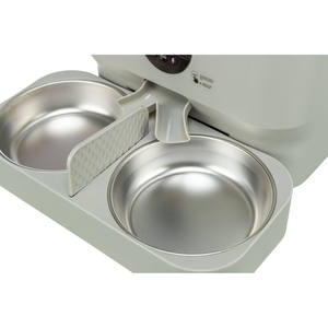 Ciotole e Mangiatoie Doppie per Animali Domestici Bianche 0,5 L/32\" X 5\" X 16\" - Product Image 3