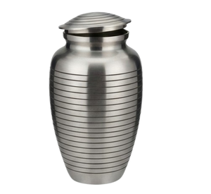 Grey Pewter Finished Classic Metal <b>Ashes</b> Storage Jar Cremation Urns Memorial <b>Keepsake</b> <b>for</b> Adult Burial Funeral - Product Image 2