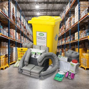 Kit de Derrame de Aceite y Productos Químicos de 240L con Contenedor con Ruedas, Kit de Respuesta a Derrames de Emergencia de 63 Galones para Fábrica, Almacén y Laboratorio - Product Image 1