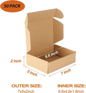 Caja de Regalo de Papel Kraft Personalizada, Caja de Embalaje de Cartón Plegable para Cosméticos y Uso Minorista - Product Image 5