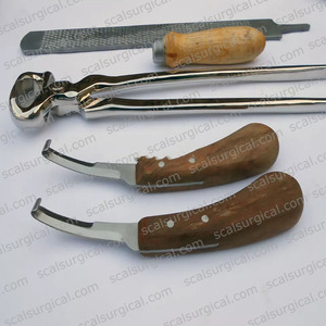 Cuchillo de Herrador para Pezuñas, Hoja Estrecha de Doble Cara (Derecha/Izquierda), Acero Inoxidable, Herramienta Profesional para Recortar Pezuñas - Product Image 3