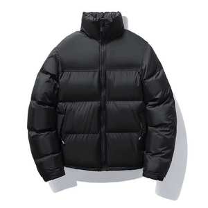 Blouson matelassé pour homme, color-block, écologique, respirant, col montant, fermeture éclair, coupe-vent, décontracté, hiver, en polyester - Product Image 1