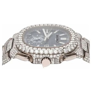 Luxury High Quality Hip Hop Iced Out <b>Mechanical</b> <b>Watch</b> for Men Custom Moissanite Stainless Steel Birthday Gift <b>Watch</b> - Product Image 4
