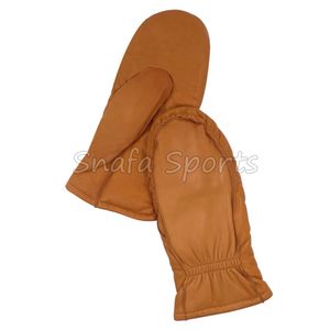 Gants mitaines en cuir d'agneau véritable personnalisés, chauds pour l'hiver, de haute qualité et à prix abordable, pour hommes et femmes, avec motifs - Product Image 4