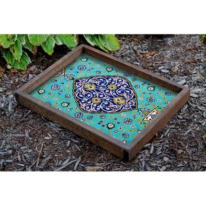 Wholesale Wooden Printed Tray Professional Decorative Wooden Printed Tray for Home Decor Storage Custom Factory Price Platter - Product Image 1
