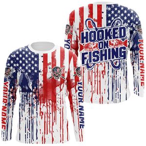 Chemise de pêche à manches longues pour homme Index, impression par sublimation, UPF 50, séchage rapide, blanche avec motif de bar, nom personnalisable - Product Image 6