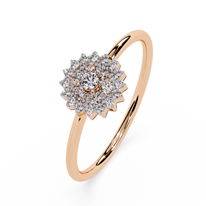 แหวนเพชรทรงกลมคลาสสิก ตัดแบบบริลเลียนท์ ทองคำแท้ 14k เครื่องประดับหมั้นสำหรับผู้หญิง เพชรสี E เพชรเพาะเลี้ยงในห้องปฏิบัติการ - Product Image 5