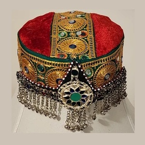 Nuevo Gorro Estilo Afgano de Alta Calidad para Mujer, Gorro Pathani Afgano Hecho a Mano con Color Personalizado para Fiestas al Aire Libre, Gorros para Bodas - Product Image 4