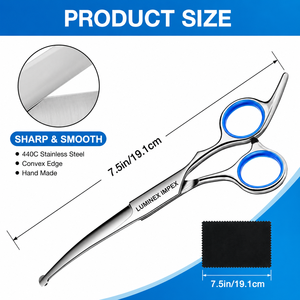 Ciseaux professionnels pour toilettage des animaux, pour couper les poils des animaux, ciseaux de toilettage pour une coupe lisse et facile, professionnels - Product Image 3
