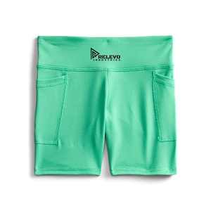 Relevo Industries Pantalones Cortos de Cintura Alta para Hombre, Color Verde Sólido, Spandex y Nailon, Secado Rápido, con Bolsillos, Ropa Casual para Verano - Product Image 1
