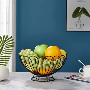 Modern Heavy Duty Metal <b>Wire</b> <b>Basket</b> for Fresh Fruits and Vegetables Handmade <b>Wire</b> Kitchen <b>Basket</b> - Product Image 5
