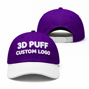 Gorras de Béisbol Duraderas con Logotipo Personalizado, Transpirables, de Algodón y Poliéster, de Secado Rápido, Estilo Casual Urbano, con Impresión 3D en Relieve - Product Image 3