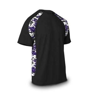 Camiseta Deportiva para Hombre, Diseño Color Block Digi Camo, Manga Raglán, Estilo Béisbol, Transpirable, de Algodón - Product Image 1