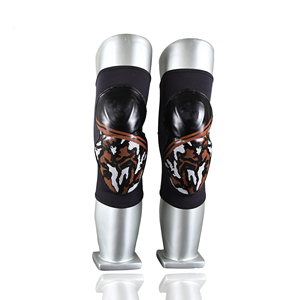 Protège-genoux rembourrés personnalisés marron camouflage pour basketball et football, anti-collision, élastiques, protection des articulations, paire - Product Image 1