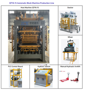 Machine à blocs entièrement automatique modèle ZCJK QTY6-15, machine à fabriquer des pavés en béton pour les projets de construction - Product Image 2